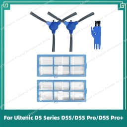 Fit For Ultenic D5 Series D5S / D5S Pro / D5S Pro+ / Lenovo E1 Vacuum Parts Main Side Brush Hepa Filter Mop Rag Accessories Kits