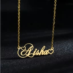 Personalized Customization of Name Pendant Necklace with Different Fonts and Styles for Perfect Party and Holiday Gifts Family