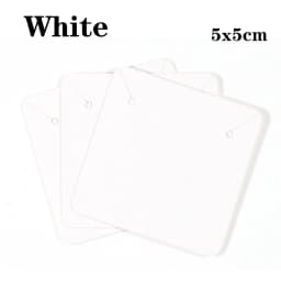 50pcs Black Coffee White Kraft Paper Cards For DIY Jewelry Necklace Earrings Bracelet Display Cards Wholesale