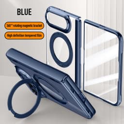 Luxury Transparent 360 Rotate for Magsafe Bracket Case for iPhone Ultra Fold Cover HighDefinition privacy Screen Protector Case