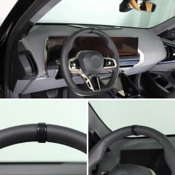 2x ABS Red Plastic Car Steering Wheel Positioning Label Decorative Cover Suitable for BMW 5 Series G60 2024-2025 X3 G45 2025