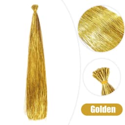 50pcs Synthetic I Tip Tinsel Hair Extensions Glitter Tinsel Hair Fairy Hairpieces Party Dazzle Hair Accessories For Women Girls