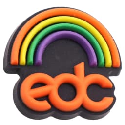 1Pcs Shoe Charms Circle Funny Rainbow Dream Interesting Character Designer PVC Shoes Buckles For Kids Party Gift