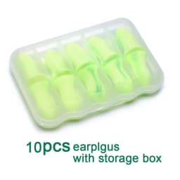 10Pcs Ear Plugs for Noise Reduction Sound Insulation Earplugs Soundproof for Sleep Anti-Noise Sleeping Aid Ear Care S/M/L