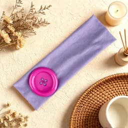 Dopamine Large Button Wave Dot Elasticity Headband Fashion INS Style Elastic Headband Sports Fitness Sweat-absorbent Hairband