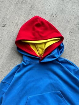 26 Spring Street Style: Three-Layer Color-Striped Surface Y2K Style Personalized Pullover Hoodie for Campus Street Style Photogr