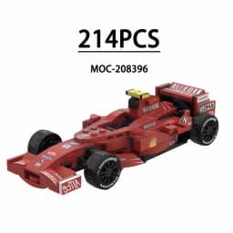 F1 Racing Car Building Blocks 8-Grid Racing Champion Vehicle (With Stickers) Children's Birthday Gift Christmas Toy Gift