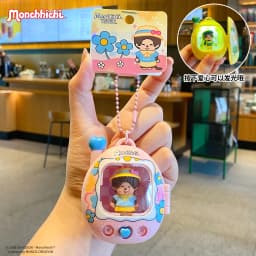 Monchhichi Led Light Up Keychain Cute Retro Y2K Bag Charm Tamagotchi Style Glowing Pendant Anime Gift For Teen Girls Backpacks