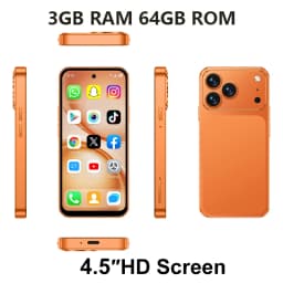 2026 New ONEMYTH Orange A18 Pro&A19 Pro, 3.99″/4.5″, 2000mAh Battery, 4G Network Dual SIM Cards, mini Smartphone