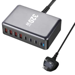 320W GaN Charger USB C Fast Desktop 8-port USB Type C PD Charger Fast Charge 3.0 USB Type C Fast Charger for IPhone15 14 Samsung