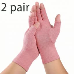 2 pairs of compression gloves for full finger arthritis, suitable for arthritis, daily office work, flexible movement, wrist and