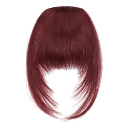 Women's Straight Synthetic Hair Extensions with Layered Bangs Side-Swept Bangs Natural-Looking Hairpiece for Versatile Styling