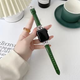Genuine Band For Apple Watch Leather strap 41mm-45mm 49mm 38mm 40mm 42mm 44mm Slim bracelet iwatch series ultra 2 9 8 7 6 5 4 3