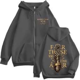 Game Clair Obscur Expedition 33 for Those Who Come After Zipper Hoodies Men's Clothing Fashion Zip Up Hooded Sweatshirts Jackets