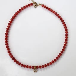 2026 autumn and winter 4*6mm natural stone abacus beads stainless steel bead jewelry necklace, suitable for daily wear