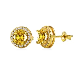Pass Diamond Tester Pen Moissanite And Zircon Stud Earrings For Women 100% Real 925 Sterling Silver GRA Certificates D VVS1