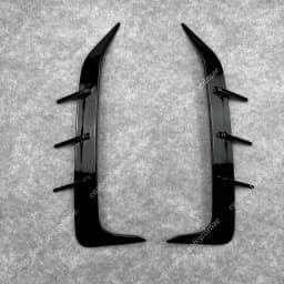 For BMW X6 G06 M-Sport 30d 40i 40d M50i M50d M60i 2019-2025 Rear Bumper Air Vent Splitter Canards Sticker Cover Trim Body Kits