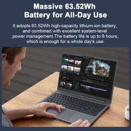 [Ship From Within Europe]Ninkear A15 Plus Laptop AMD Ryzen 7 5825U 15.6" FHD+ Display 16GB RAM+1TB SSD Wi-Fi 6 Bluetooth 4.0 Windows 11 Pro 63.52Wh Battery 65W Charging