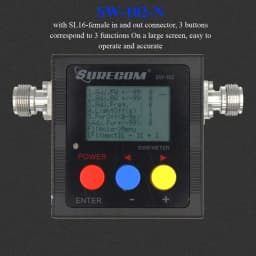2025 New SURECOM SW-102 Meter 125-520 Mhz Digital VHF/UHF Power & SWR Meter SW102 For Baofeng 2-Way Handheld Radio