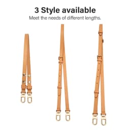 CRAZYSMITH Genuine Leather Bag Strap Replacement For LV Diane Bag Crossbody Handbag Adjustable Shoulder Belts DIY Accessories