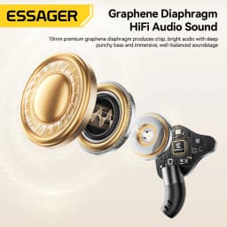 Essager Type-C Karaoke Earphones With Built-in Sound Card HiFi Stereo Music Wired Earbud Headset With Mic for Singing/Live/Game
