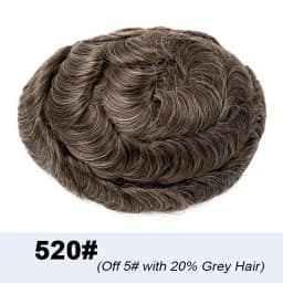 0.03 Ultra Thin Skin Toupee Undetectable Men's Capillary Prosthesis Realistic Wig Man Human Hair Microskin Hair System For Man