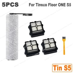 Fit For Tineco Floor ONE S5 / S5 Pro 2 / S5 Pro / S5 Blue, But Not For Tineco S5 Combo and S5 Steam Roller Brush and Filter