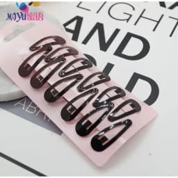 Girls Hair Clips 10 Set Mini Press Clips Colorful Baked Lacquer Baby Safe Snaps Cute Cartoon Prints Pink Hair Barrettes