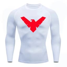 Men's Compression Shirt Short Long Sleeve Quick Dry _ All Season Workout Top for Gym Running Fitness UV Protection