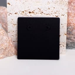 50PC 7x7cm White Brown Black Display Cards Stand For Stud Hoop Earrings Holder Jewelry Cardboard Small Business Packaging Supply