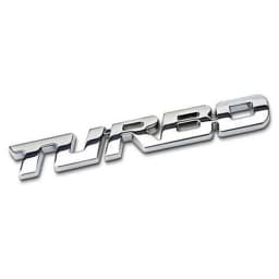 Car 3D Metal Chrome Zinc Alloy Modified Turbocharged Turbo Metal Sticker Car Styling Auto Turbo 3D Emblem Badge Sticker