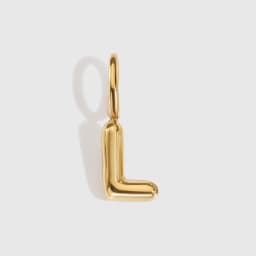 EMANCO Stainless Steel 3D Bubble Alphabet Charms Minimalist Style Letter Elements DIY Necklace Bracelet Jewelry Making
