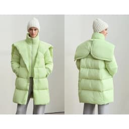 Amii 2026 Winter Warm New Women Down Jacket Cuffs Magnetic Buckle Zipper Hooded Fake Two-piece Thick Loose Long Coats 12444104