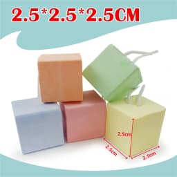 Small Pet Colored Calcium Grinding Stone Pet Hamster Chinchilla Squirrel Rabbit Parrot Guinea Pig Cube Block Pets Supplies 3Pcs