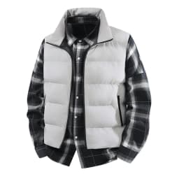 Lightweight Vest Jacket Men Autumn Winter Light Luxury Thick Warm Windproof Sleeveless Coat Man Casual Stand Collar Padded Vests