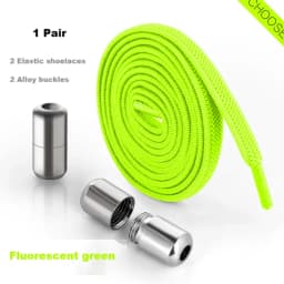 Alloy Lock No Tie Shoe Laces Flat Shoelaces for Sneakers Elastic Laces Without Ties Kids Adult Quick Lace for Shoes Rubber Bands