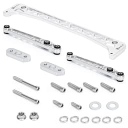 Rear Lower Billet Aluminium Control Arm Kit + Subframe Brace Sliver For 1996-2000 Honda Civic EK