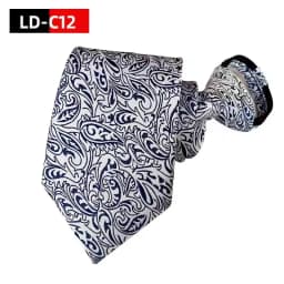 Hot Sell Style 8CM Zipper Tie Men Bridegroom Wedding Necktie Lazy Pre-tied Ties Striped Zipper Necktie For Men Women Wholesale