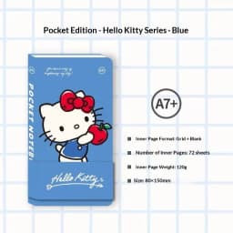 Knibor A7 Portable Pocket Grid Notebook Kinbor Mini Planners Hand Journal Kawaii Small Notepad Travel Diary Student Stationery