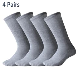 Men's Diabetic Socks Non‑Binding Top Loose Cuff, Seamless Breathable Comfort Socks for Swollen Feet & Blood Circulation Support