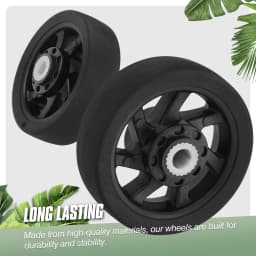 4Pcs Black Luggage Replacement Wheels W/H Screw Suitcase Repair Wheel Part Mute Travel Trolley Case Replacement 5cm Axles Caster