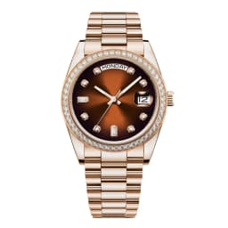 Custom Logo NH35 Movement Men Watch 36mm/39mm Diamond Bezel Diamond Dial Sapphire Crystal 100M Waterproof Mechanical Wristwatch