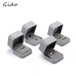 Grey Jewelry Gift Box Ring Earring Necklace Pendant Packaging Set Wedding Engagement Ring Case Bracelet Storage Box