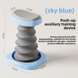 Ergonomic Core Training Assist Push Up Bar Automatic Rebound Spring Floor Stand Home Gym Pilates Upper Body Strength Equipment