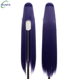 700g High Quality 59" 150cm Long Straight Cosplay Wig With Bang Blond Brown Red Green Blue Heat Resistant Hair Colors Anime Wigs