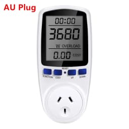 AC 220V EU Plug Digital Energy Power Wattmeter Meter Socket Kwh Wattage Voltage Analyzer Electricity Outlet Power Analyzer