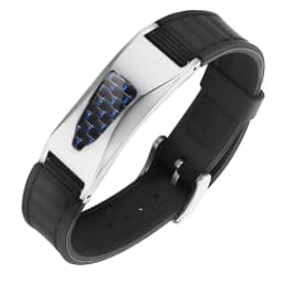 7 in 1 Titanium Silicone Magnetic Energy Armband Power Bio Bracelet Health Pain Relief Magnet Health Bracelet Bangle 3000 Gauss