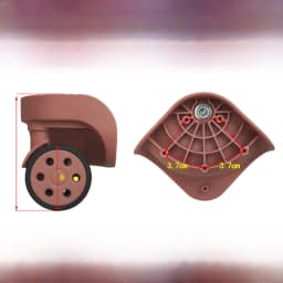 Universal Luggage Wheel Replacement Parts Quiet Universal Spinner Wheels Repair for Suitcase Password Box Shock Absorption