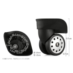 2Pcs/Pack Luggage Wheel for Delsey Wheels Replacement Suitcase Repair Accessories Omni-directional Wheel Mute