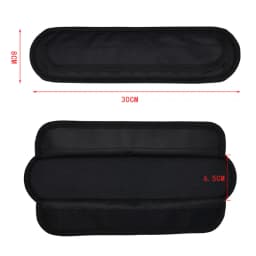 Black Weight Reducing Shoulder Pad Dual Backpack Stress Reducing Wider Weight Reducing Schoolbag Shoulder Strap Instrument Shoul